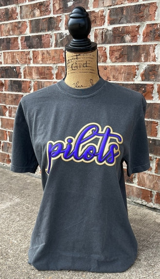 LSU Pilots Pepper Comfort Colors RTW Tee