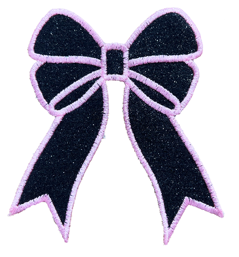 Applique Glitter Bows