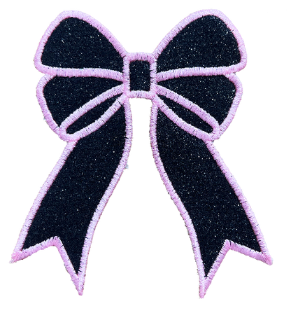 Applique Glitter Bows