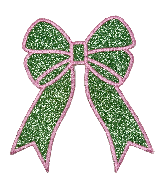 Applique Glitter Bows