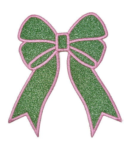 Applique Glitter Bows