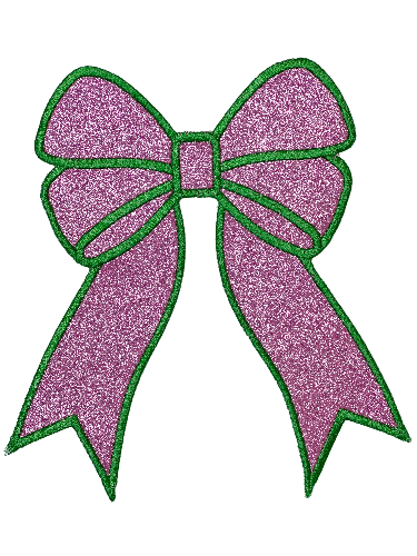 Applique Glitter Bows