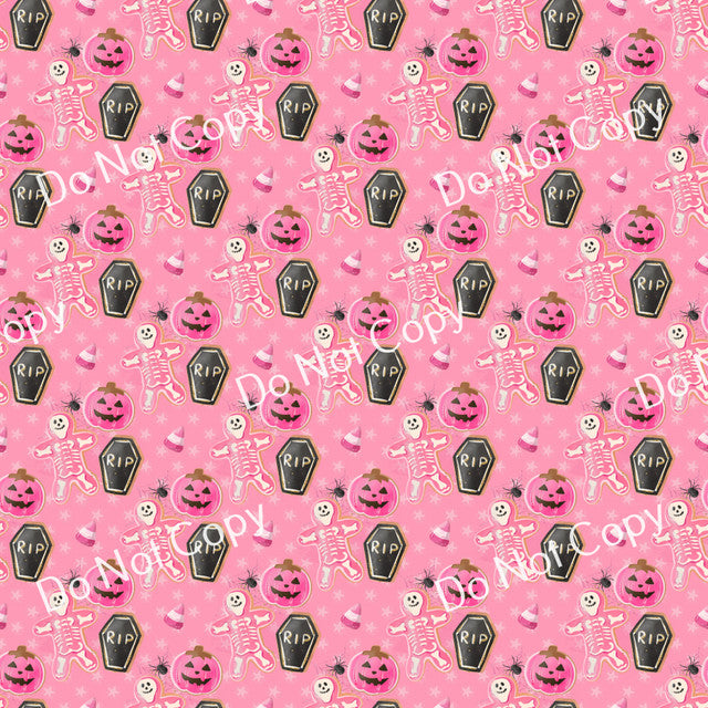 Adhesive Pink Halloween PPV