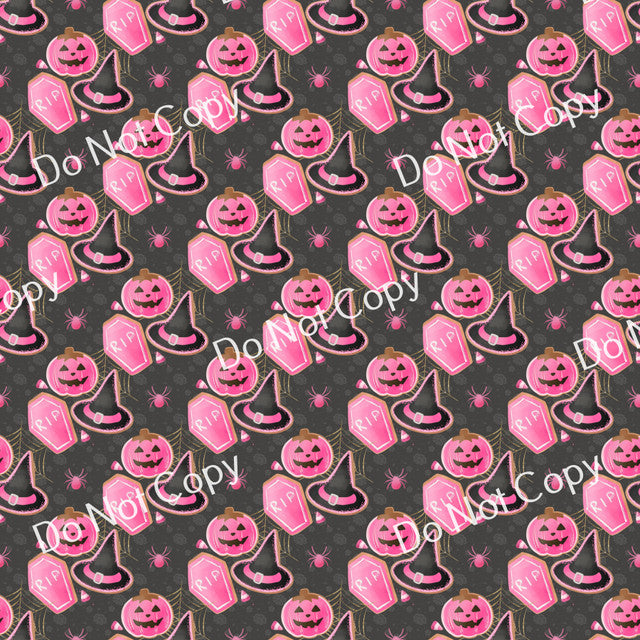 Adhesive Pink Halloween PPV