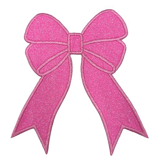 Applique Glitter Bows