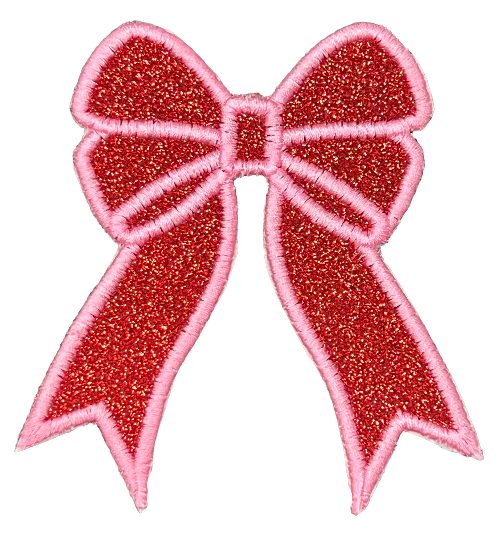 Applique Glitter Bows