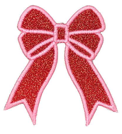 Applique Glitter Bows