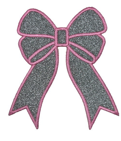 Applique Glitter Bows