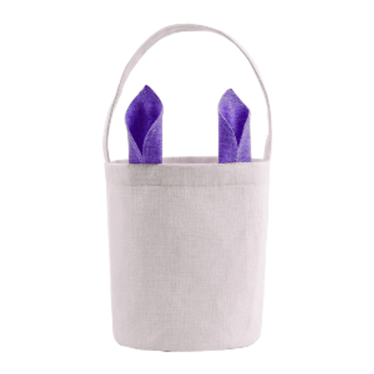 Purple Linen Bunny Bag