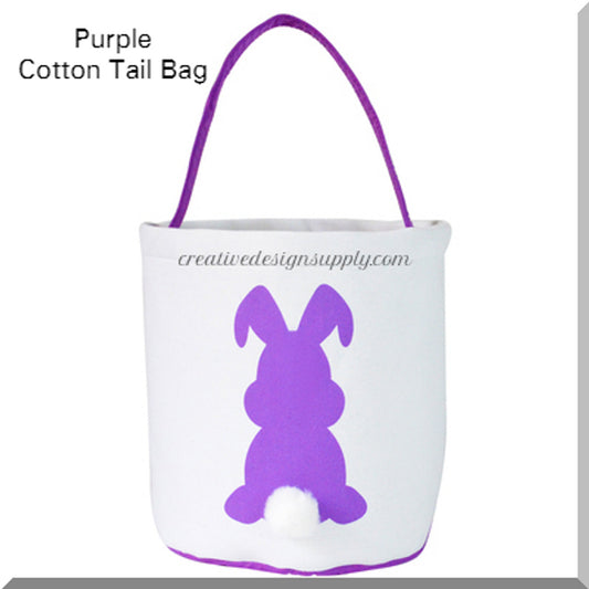 Purple Cotton Tail Bunny Bag