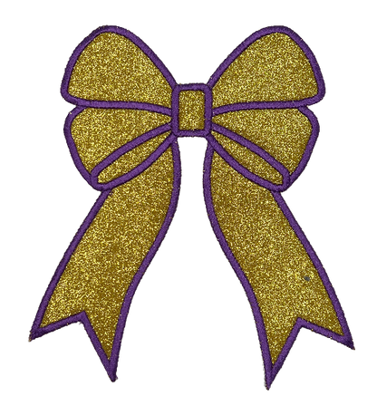 Applique Glitter Bows