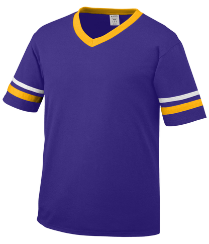 Sleeve Stripe V-Neck Adult Jersey 360