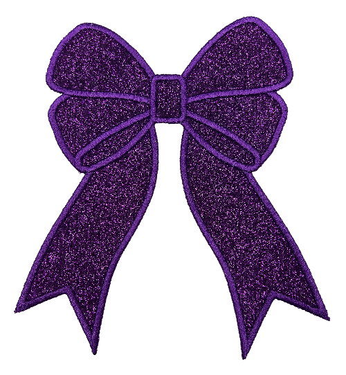 Applique Glitter Bows