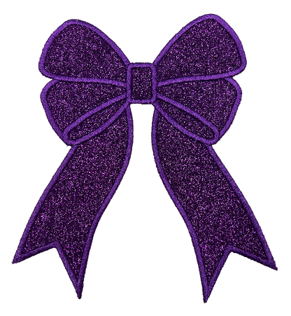 Applique Glitter Bows