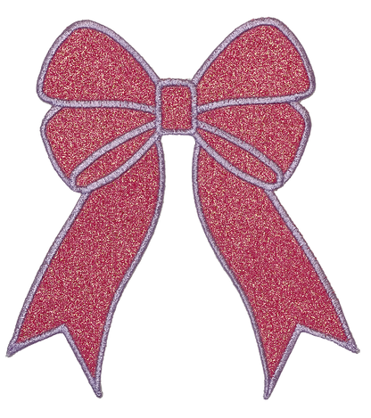 Applique Glitter Bows