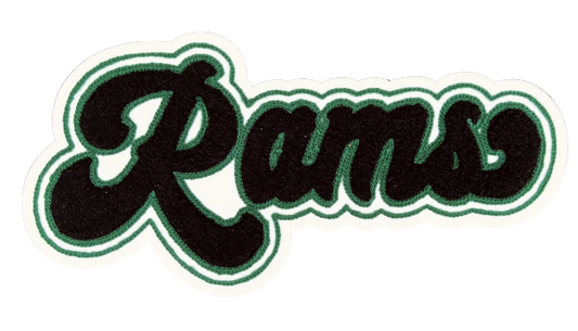 10" Rams Chenille Patch