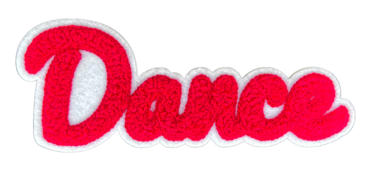 5" Red Dance Chenille Patch