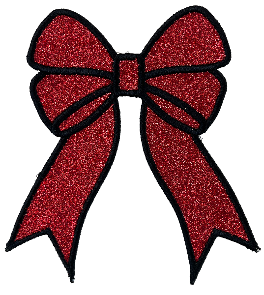Applique Glitter Bows