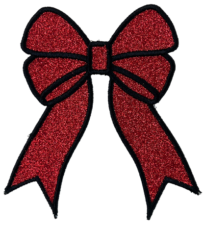 Applique Glitter Bows