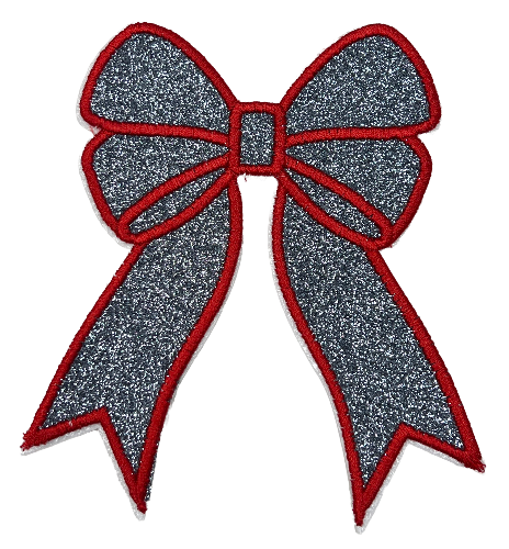 Applique Glitter Bows