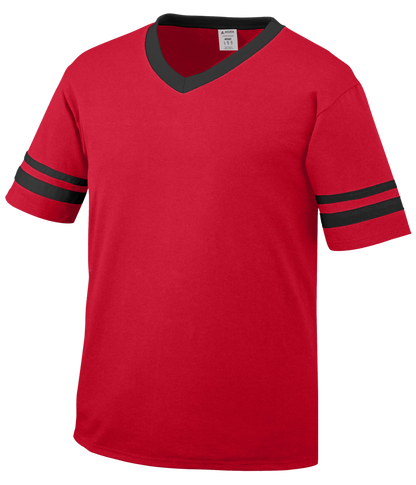Sleeve Stripe V-Neck Adult Jersey 360