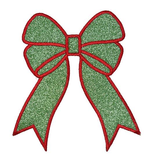 Applique Glitter Bows