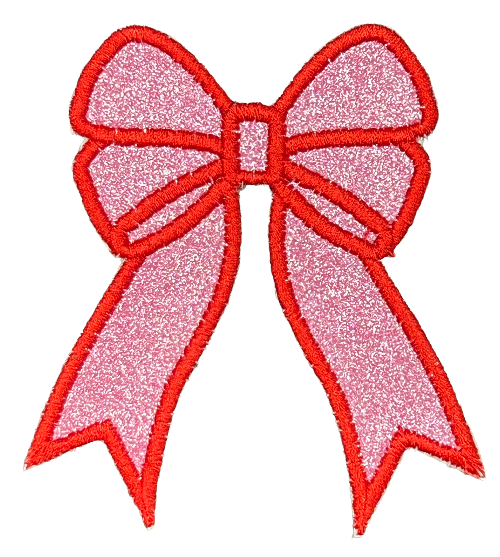 Applique Glitter Bows