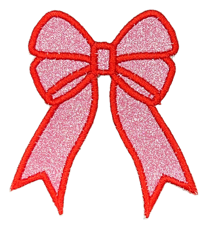 Applique Glitter Bows