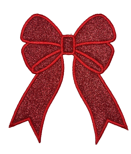 Applique Glitter Bows