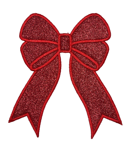 Applique Glitter Bows