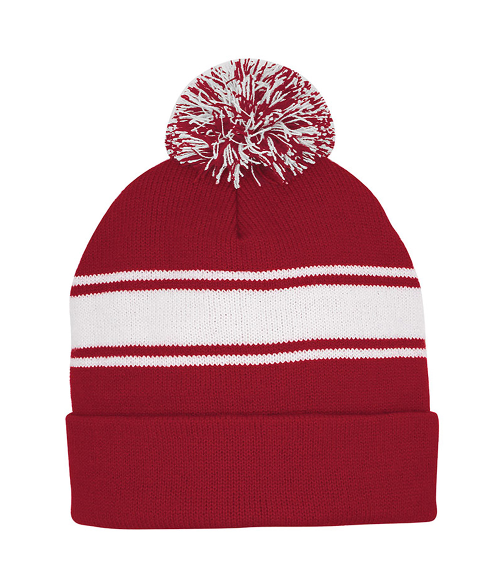 Striped Pom Beanie 5076MC