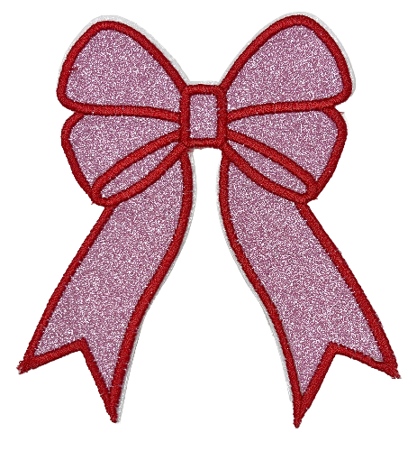Applique Glitter Bows
