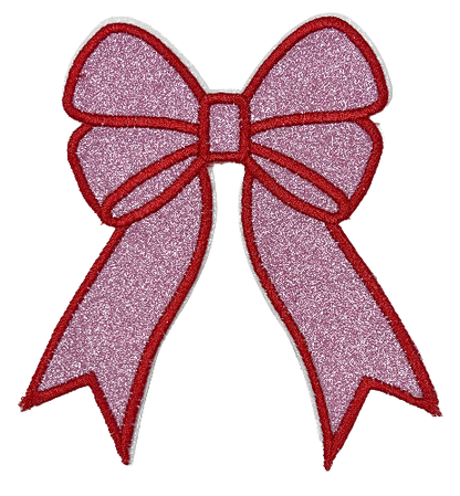 Applique Glitter Bows