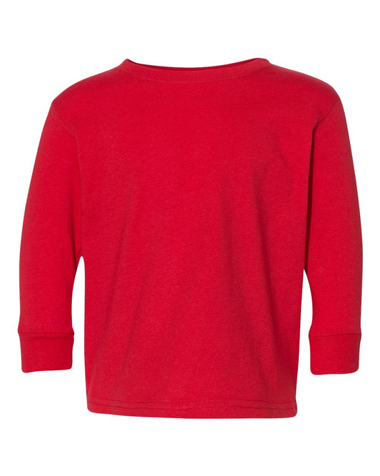 Red Toddler Fine Jersey Long Sleeve Tee - 3302