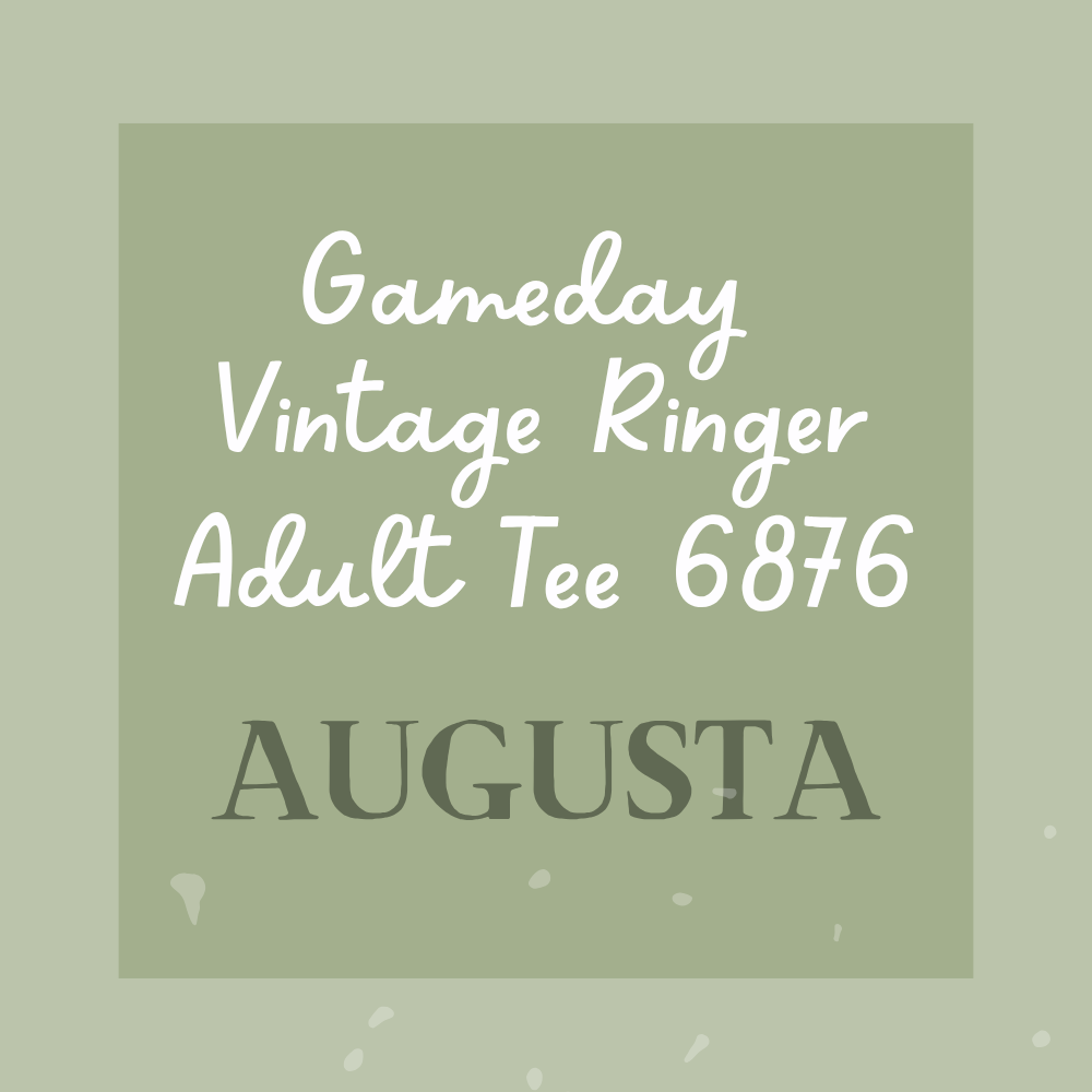 Gameday Vintage Ringer Adult Tee 6876