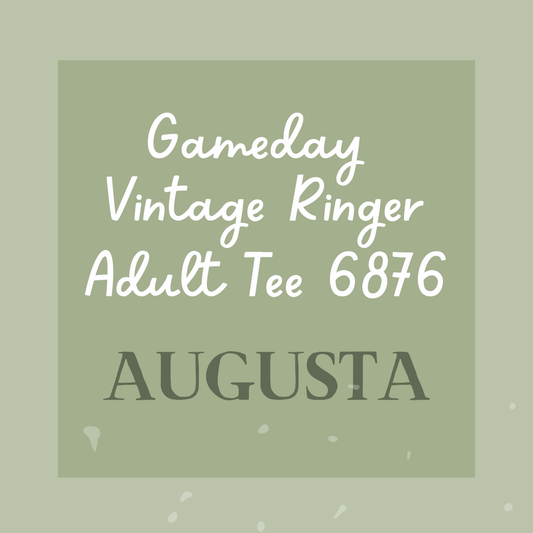 Gameday Vintage Ringer Adult Tee 6876