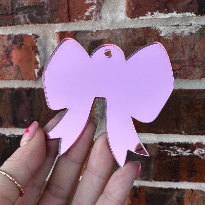 3" Acrylic Bow Keychain
