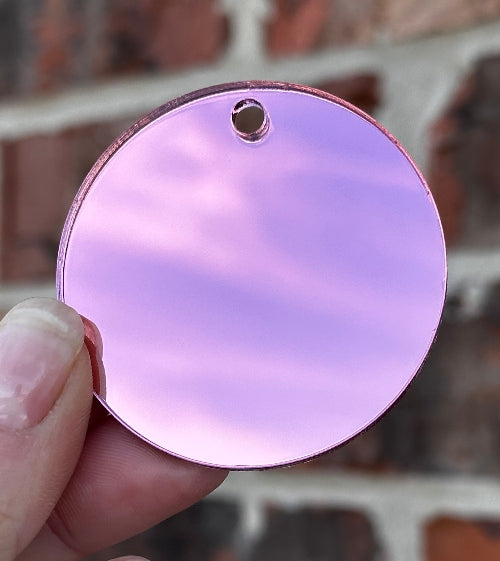2" Acrylic Circle Keychain