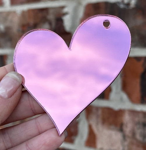 3" Acrylic Heart Keychain 2