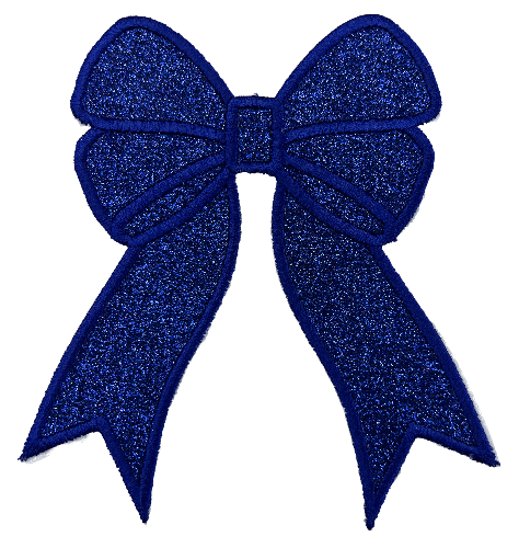 Applique Glitter Bows