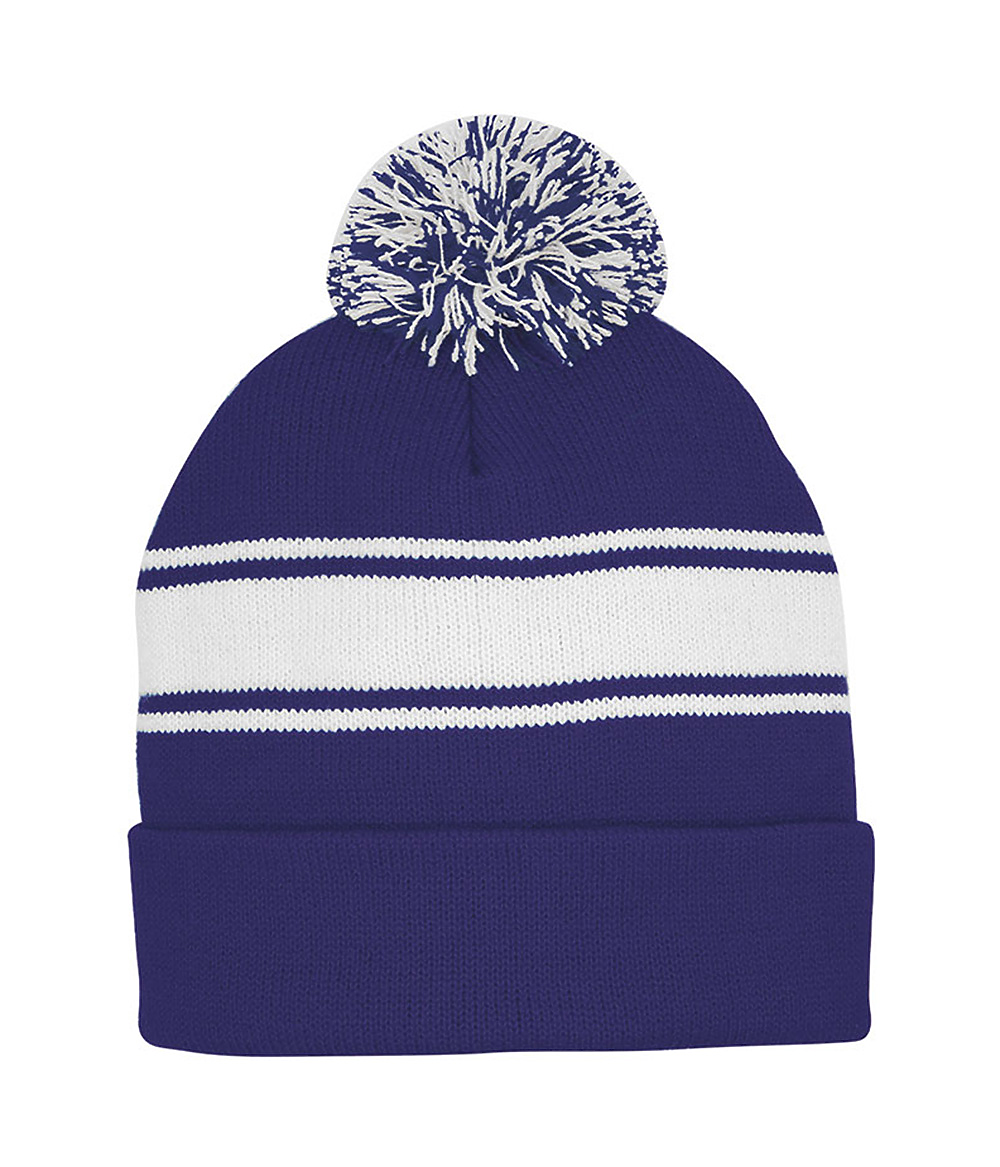 Striped Pom Beanie 5076MC
