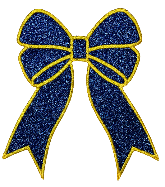 Applique Glitter Bows