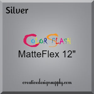 Silver ColorSplash 12" MatteFlex HTV