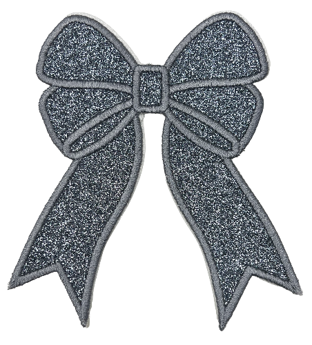 Applique Glitter Bows