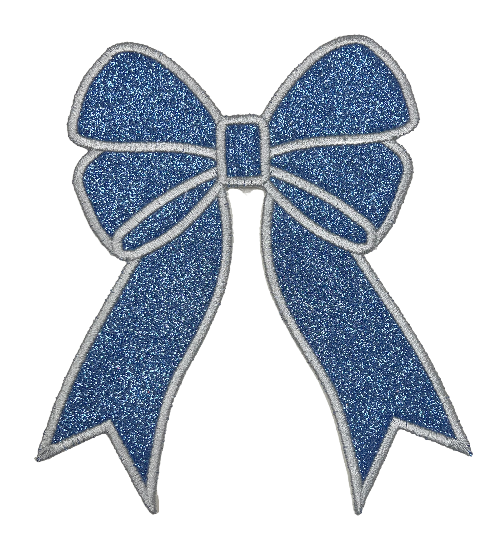 Applique Glitter Bows