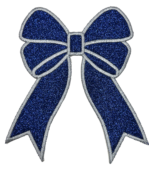 Applique Glitter Bows