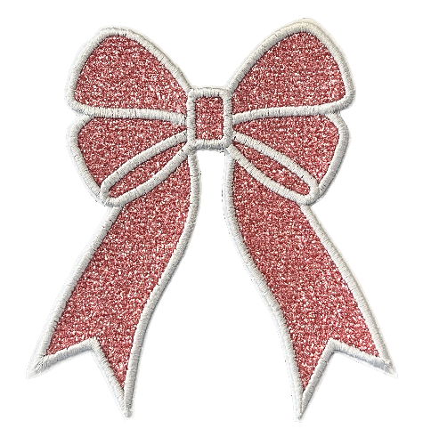 Applique Glitter Bows