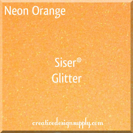 20” Neon Orange Glitter