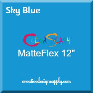 Sky Blue ColorSplash 12" MatteFlex HTV