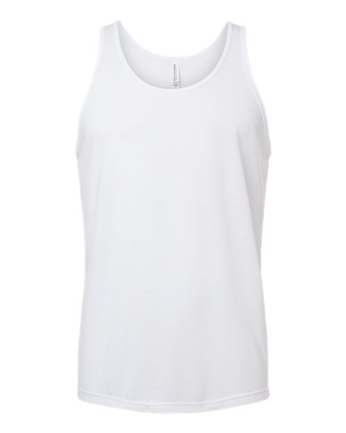 Solid Wht Triblend BC Tank 3484